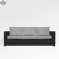Enclover Trillium sofa with Sunbrella cushions, showcasing a stylish and comfortable living room furniture piece.