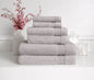Light grey Turkish towel set by Skylark+Owl Canada featuring six soft, luxurious, and versatile towels for everyday use.