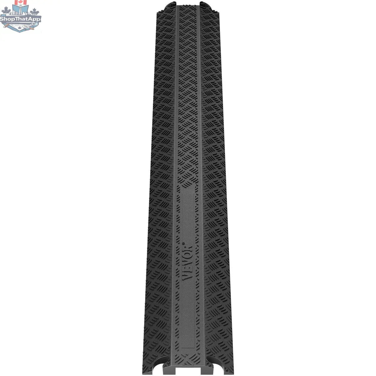 Black 39-inch speed bump hose protector ramp for cables and cords, designed for 2000 lbs weight capacity, from EX-STOCK Canada.