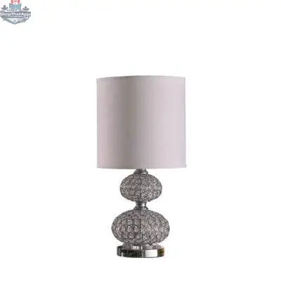 Elegant retro crystal table lamp by EX-STOCK Canada with a sleek design, perfect for stylish home decor.