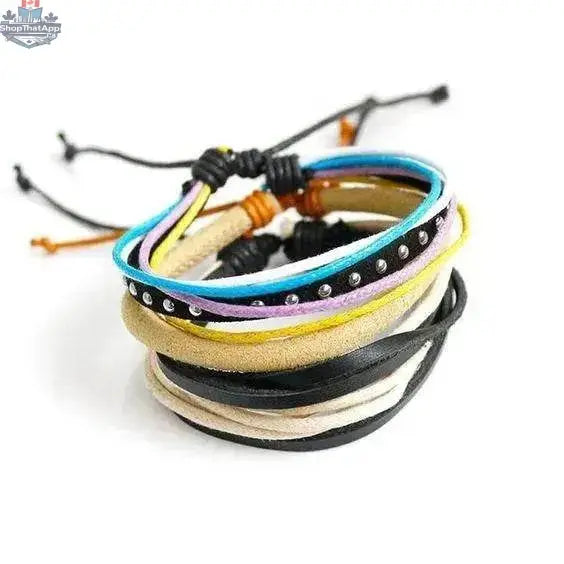 Three gold-plated PiXiu bracelets in a punk retro set, featuring intricate 3D designs, by EX-STOCK Canada.