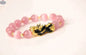Gold plated PiXiu bracelet with crystal beads, featuring intricate 3D design, stylish accessory from EX-STOCK Canada.