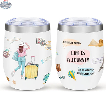 12oz eggshell-colored coffee cup from EX-STOCK Canada, stylish drinkware with a smooth finish and ergonomic handle.