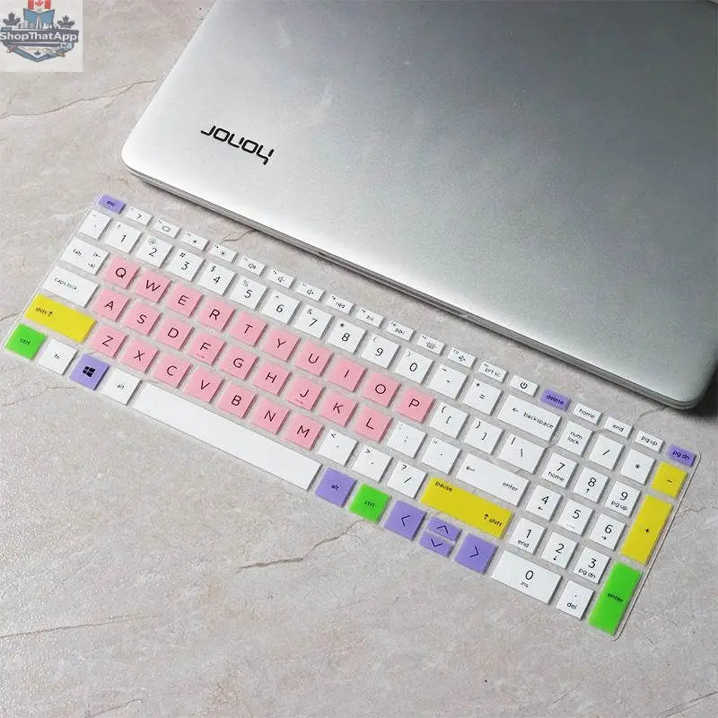 15.6-inch laptop keyboard protector for 15 Eg0010tx, flexible protective film from EX-STOCK Canada, covers keyboard area.