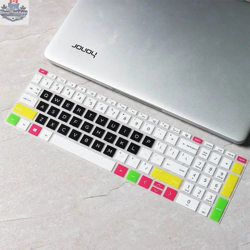 15.6-inch laptop keyboard protector for Eg0010tx model, clear protective film for keyboard safety and dust prevention.