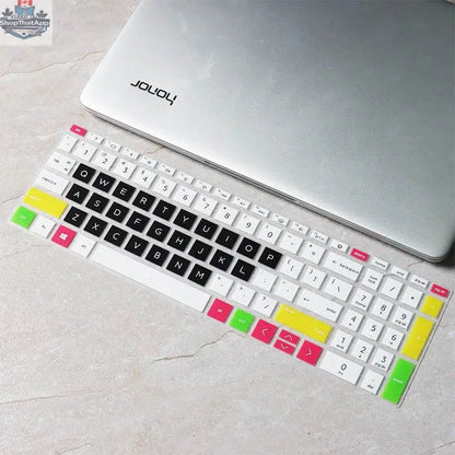 15.6-inch laptop keyboard protector for Eg0010tx model, clear protective film for keyboard safety and dust prevention.
