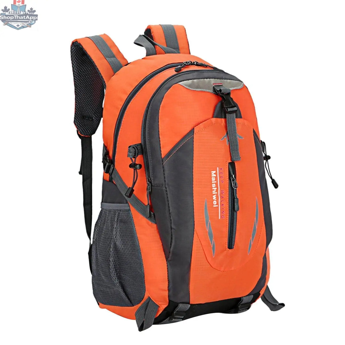 36L waterproof outdoor backpack by EX-STOCK Canada, travel daypack with adjustable straps and multiple compartments.