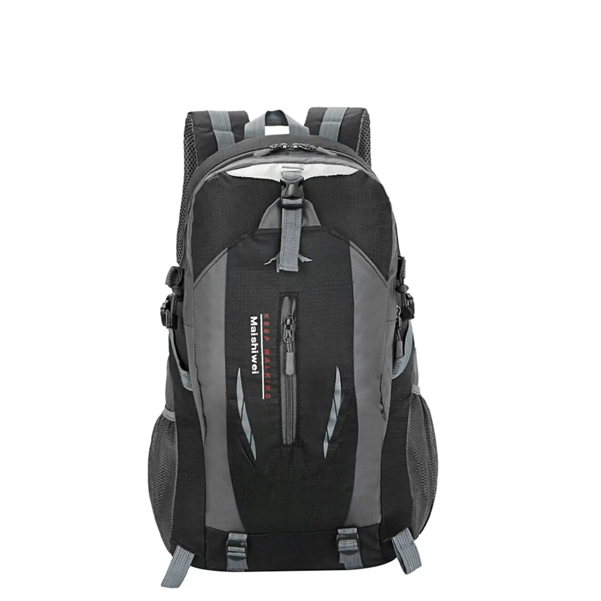 Waterproof 36L outdoor backpack knapsack by EX-STOCK Canada with adjustable straps and multiple compartments, designed for travel.