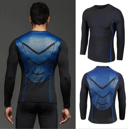 Men's workout sportswear set by EX-STOCK Canada, including a breathable training top and athletic pants for active performance.