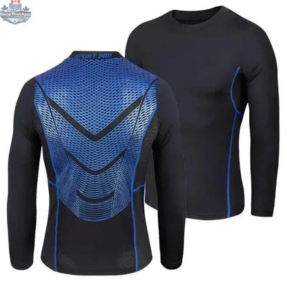 Men's workout sportswear set by EX-STOCK Canada, includes two-piece active training clothes for men on a white background.