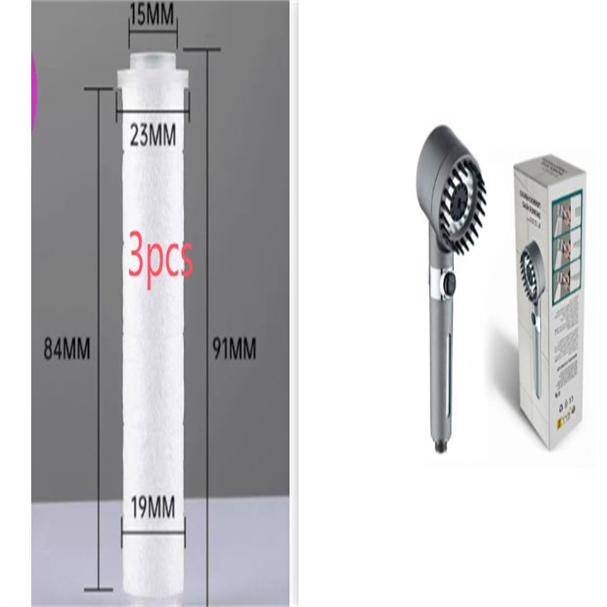 3 Modes High Pressure Shower Head for a Luxurious Shower Experience - Shopthatapp.ca