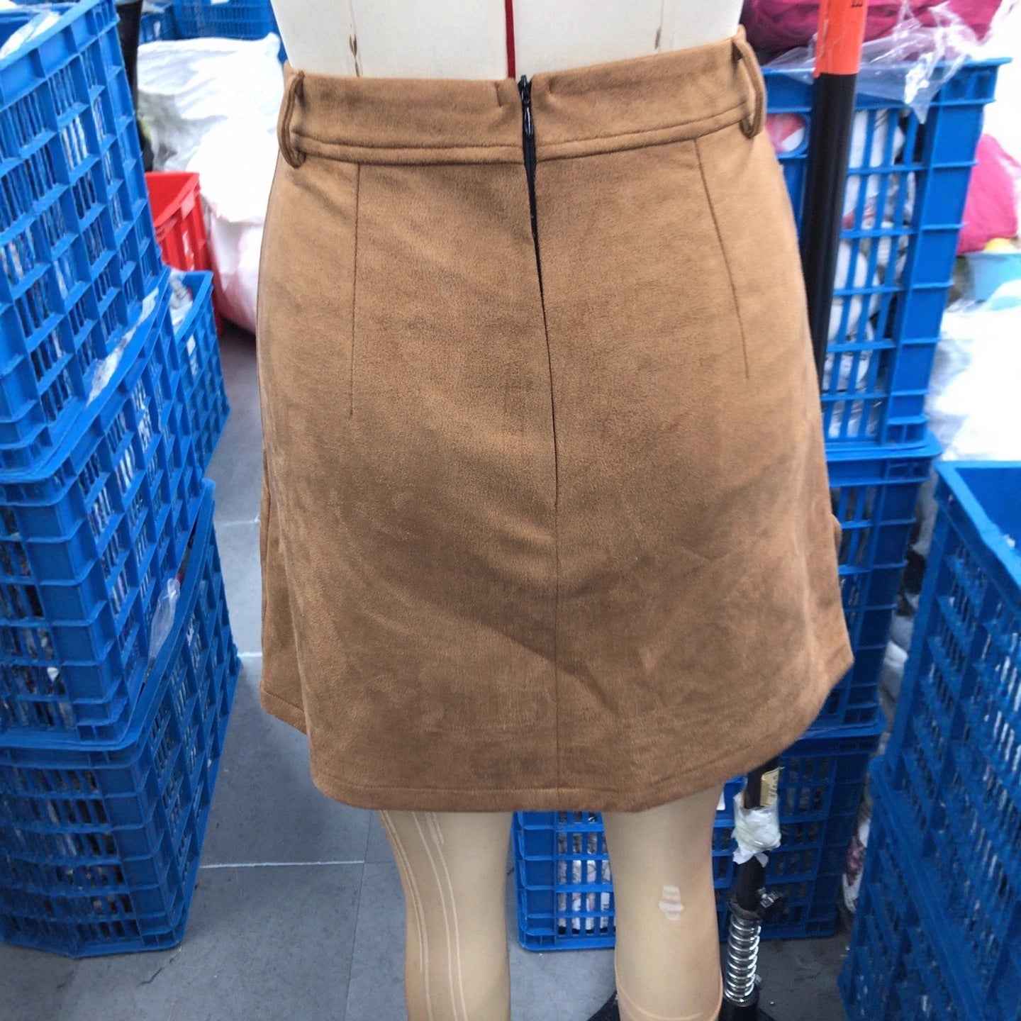 Women's Retro Western Suede Skirt - Tassel Bodycon Mini Skirt