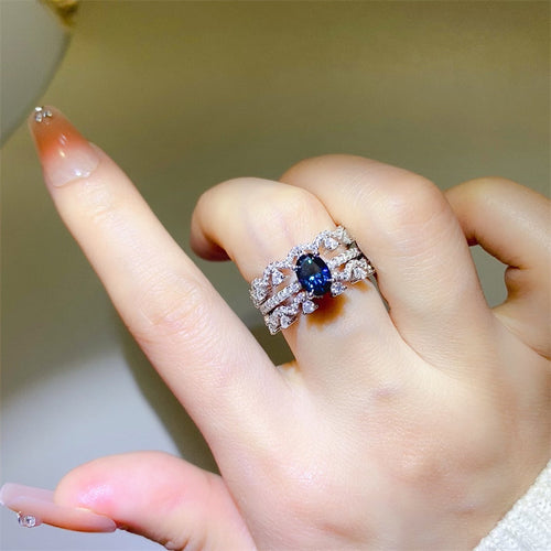 1 Carat Moissanite Silver Ring in 925 Sterling Silver - Affordable Elegance - Shopthatapp.ca