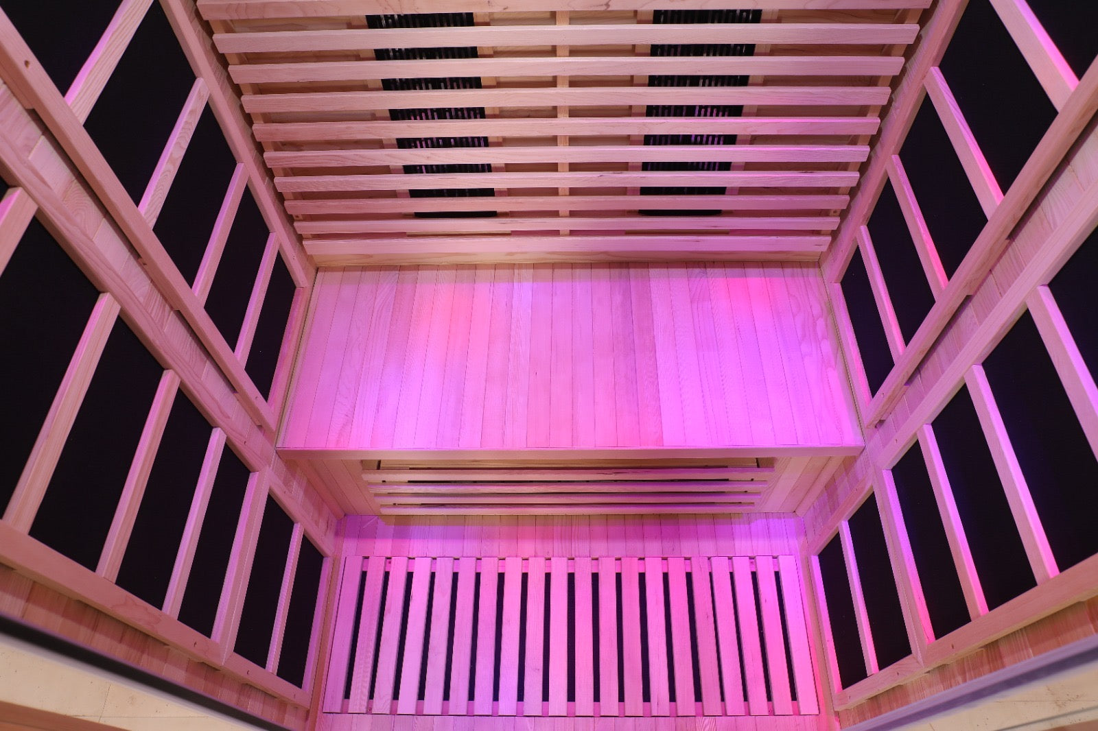 Blisspod | Venetian | Full Spectrum Indoor Premium Canadian Hemlock Low EMF Sauna | 10 Heaters | Chromotherapy & Reflexology | 2 Person - Www.Shopthatapp.ca