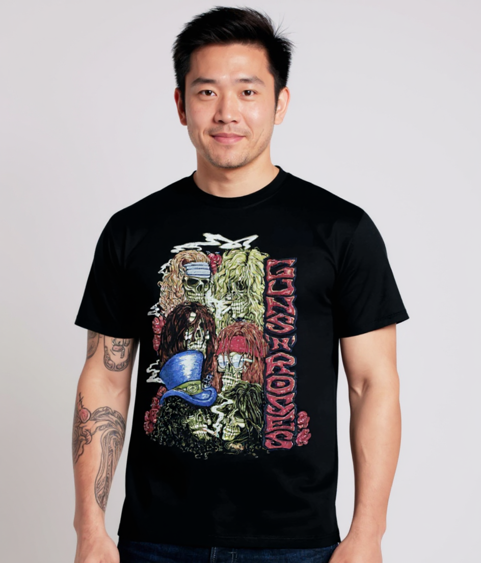 Guns 'N' Roses Vintage Skulls T-Shirt - Www.Shopthatapp.ca
