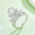 1 Carat Moissanite Ring in 925 Sterling Silver - Exquisite Brilliance and Elegance - Shopthatapp.ca
