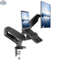 WALI Laptop Mount for Desk Laptop Arm Mount for 17"-32”Computer Screen and 11.6" - 17.3" NotebookDual Monitor Mount Holds up to 19.8lbs Laptop Tray Stand with Gas Spring Arm (GSMP002LP) Black - Shopthatapp.ca