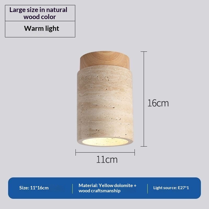 Japanese Style Trendy Yellow Cave Style Ceiling Light For Home Use