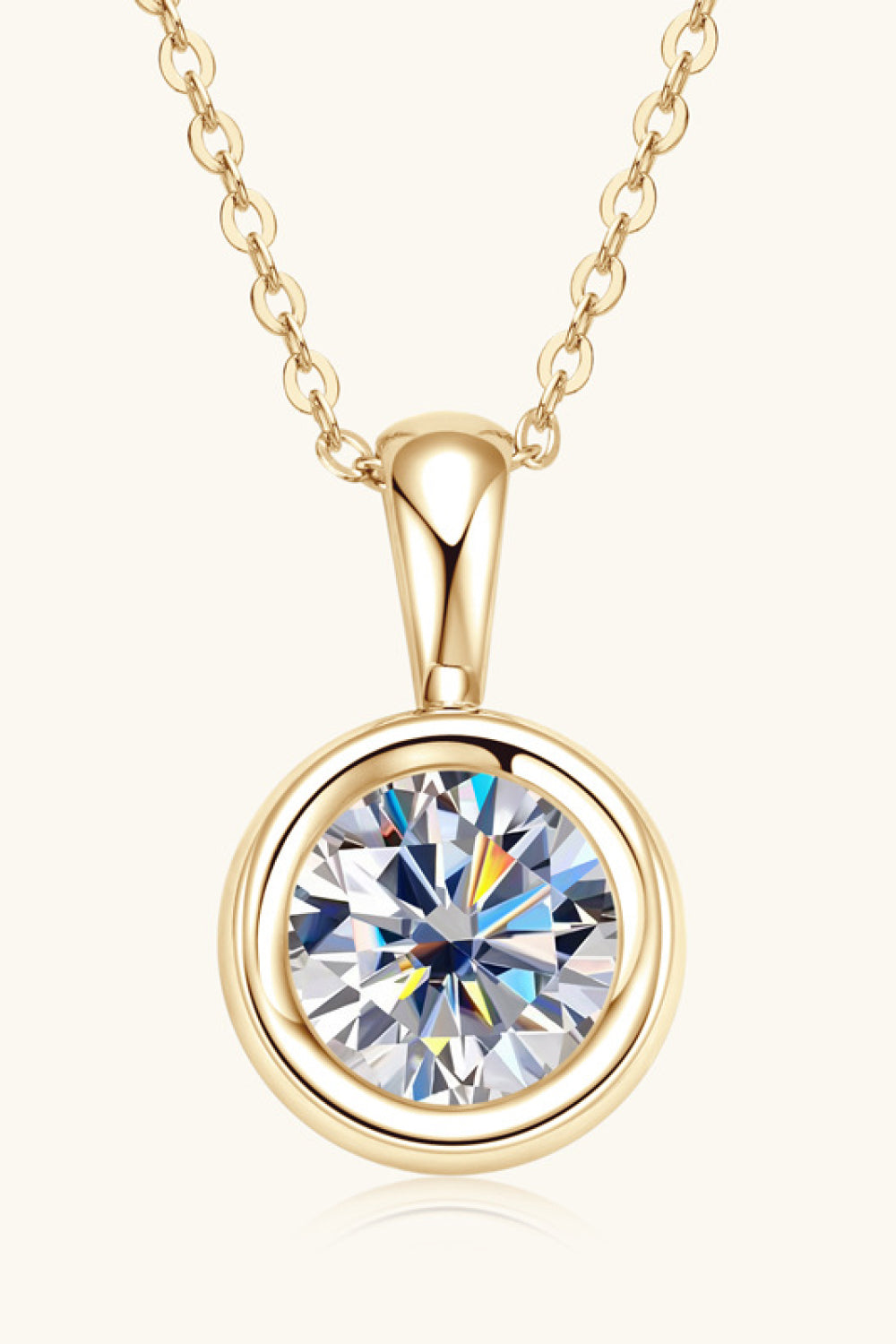 2 Carat Moissanite Necklace in 925 Sterling Silver - Shopthatapp.ca