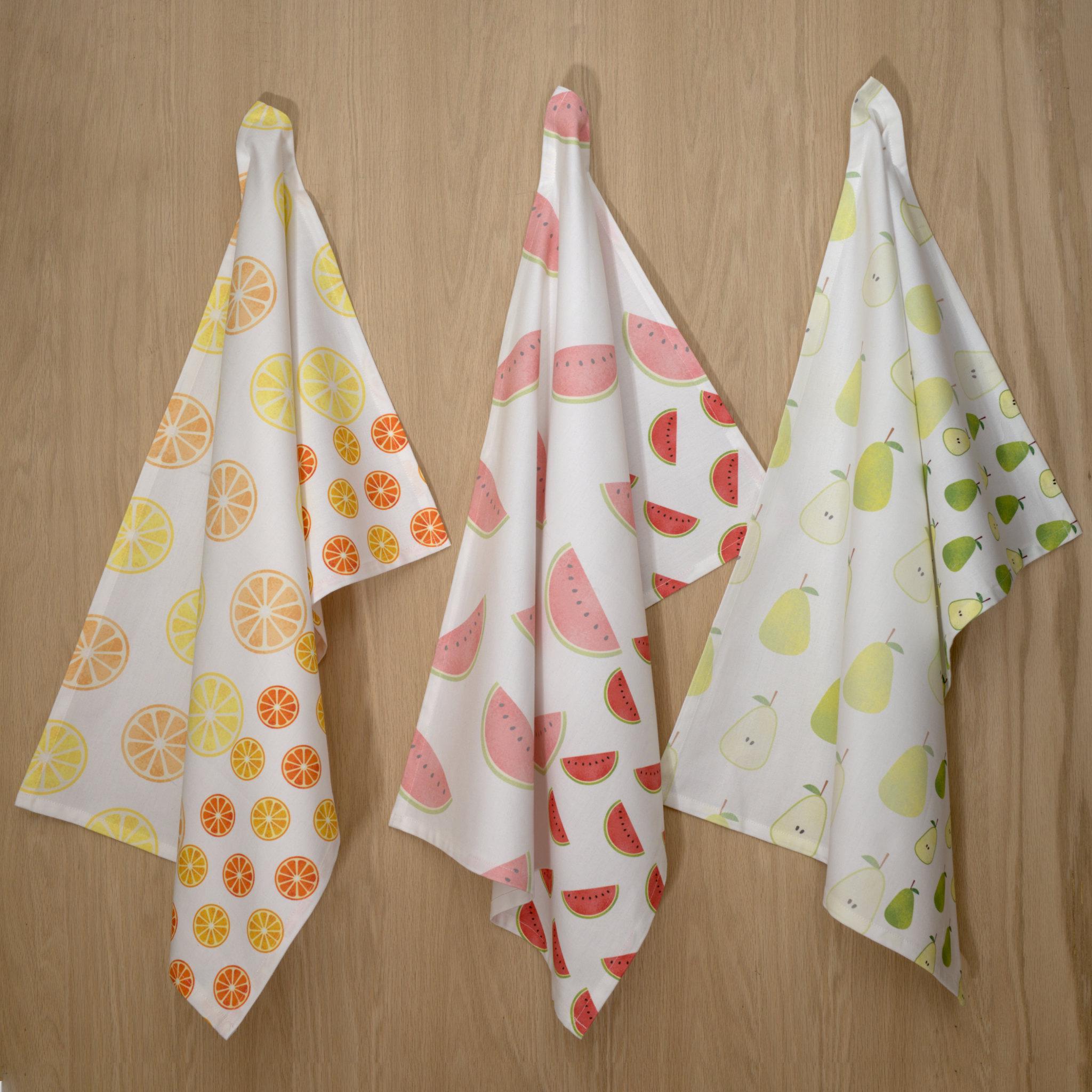 Faded Fruit Kitchen Towels - Shopthatapp.ca