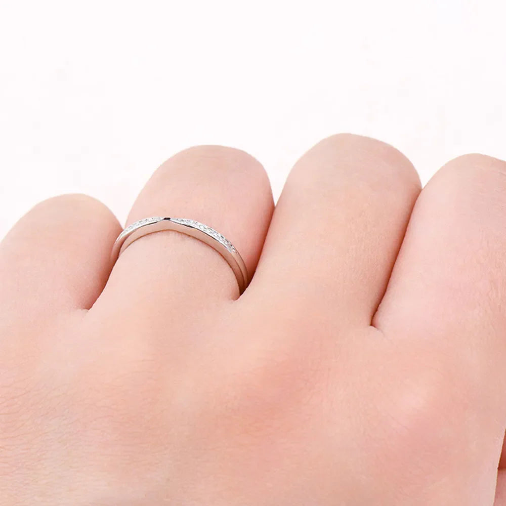 925 Sterling Silver Moissanite Ring for Stunning Elegance - Shopthatapp.ca