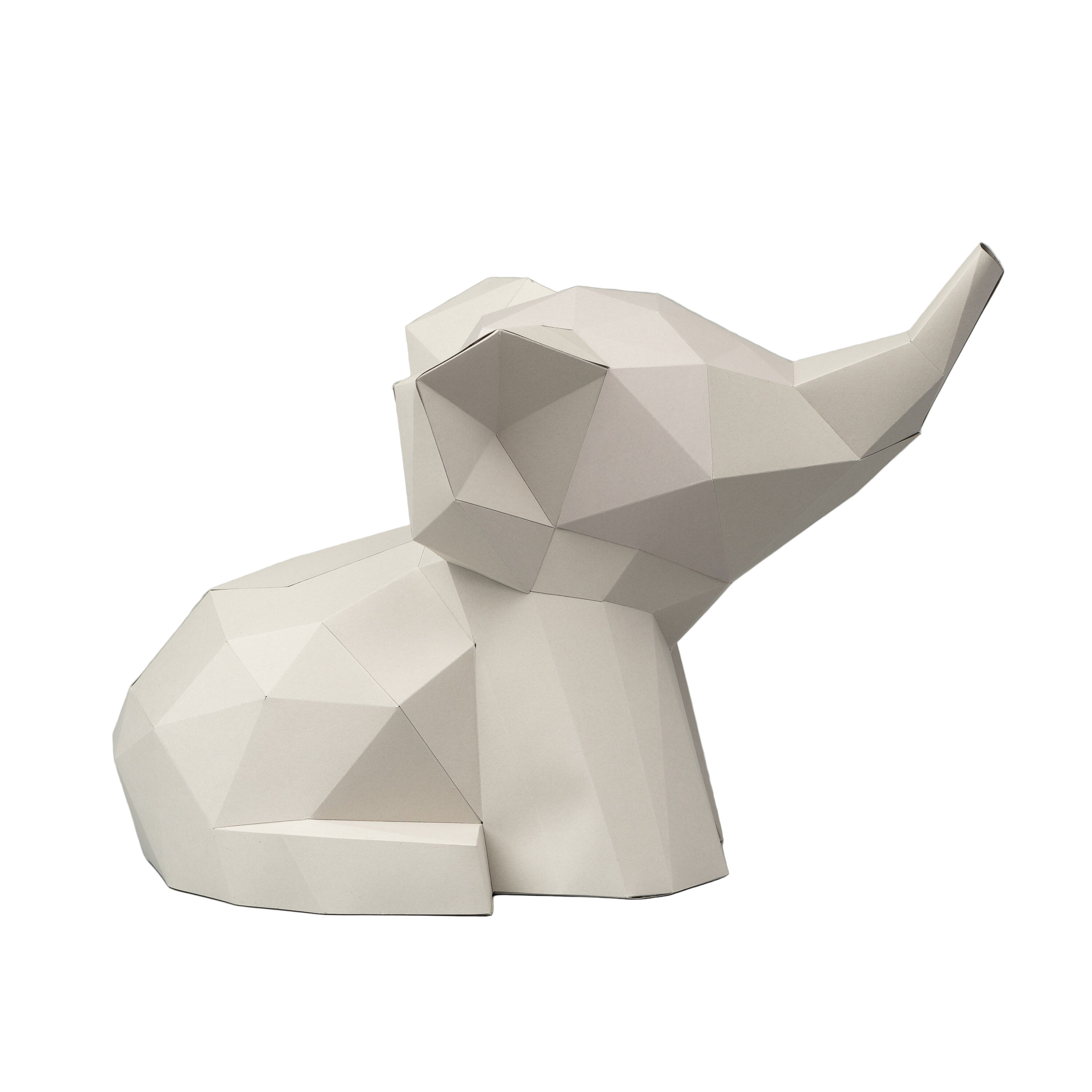 DIY Baby Elephant 3D Origami paper model Kit - Www.Shopthatapp.ca