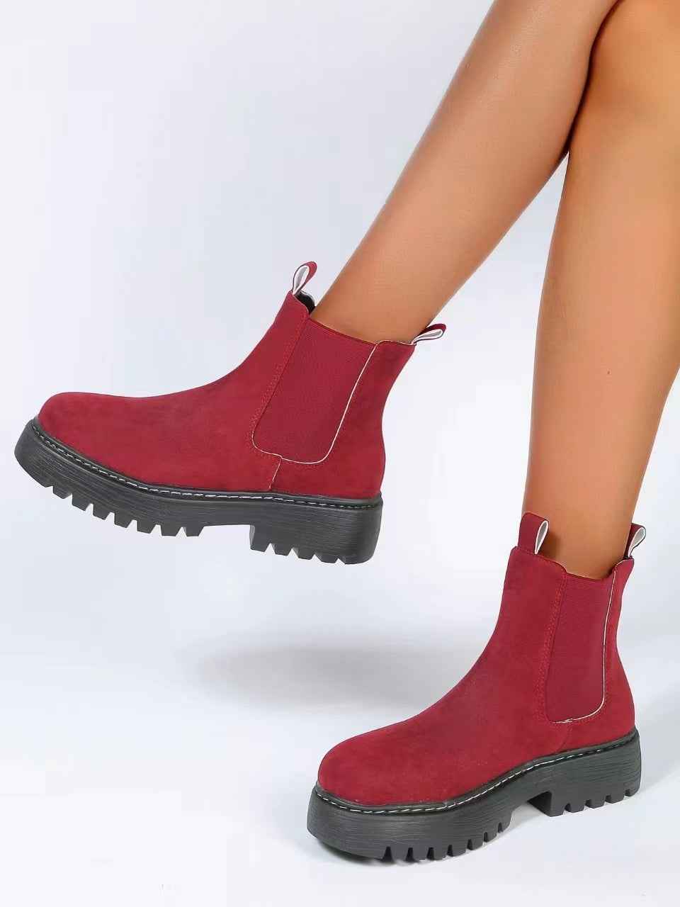Women's Fashion Ankle Boots – Classic PU Leather Martin Boots with Casual Style