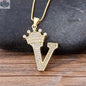 Letter Pendant with Chain - Gold - Shopthatapp.ca