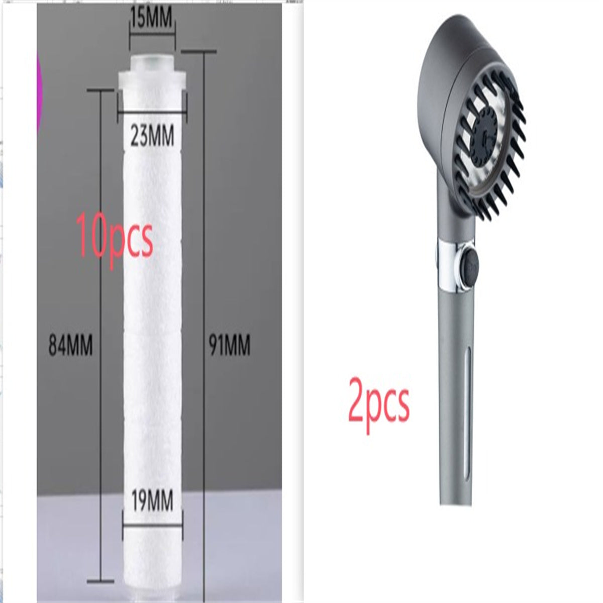 3 Modes High Pressure Shower Head for a Luxurious Shower Experience - Shopthatapp.ca