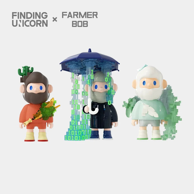 Farmer Bob Next Generation Pixel Universe Blind Box Series by Finding Unicorn - Www.Shopthatapp.ca