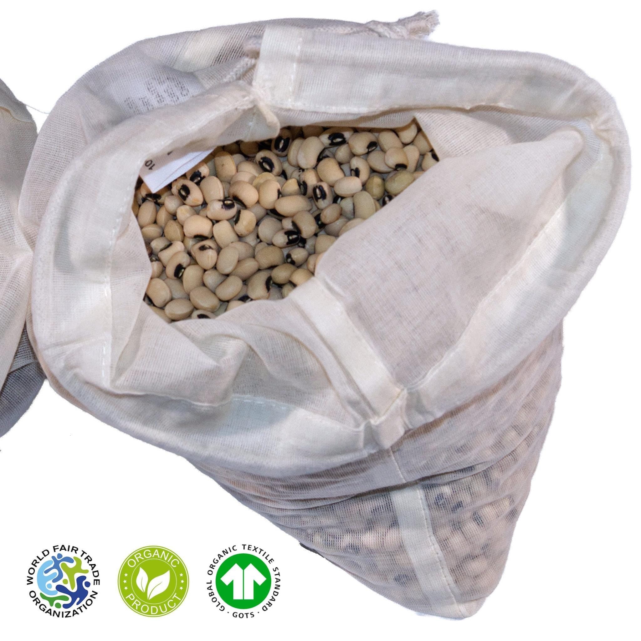 Nut Milk & Produce Bags-Organic Cotton - Shopthatapp.ca
