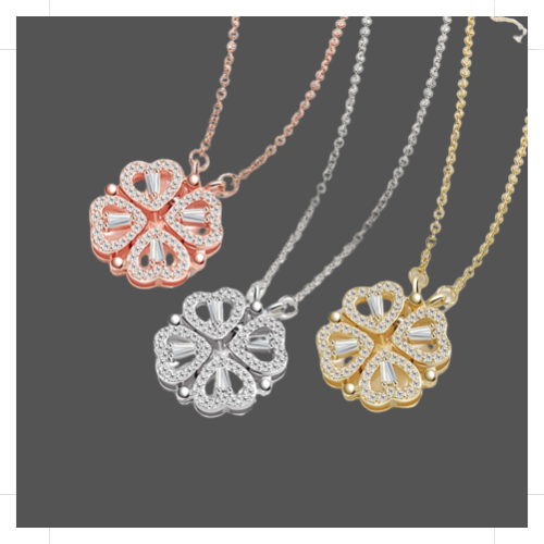 Elevate Your Style with the Clover Heart Pendant Necklace