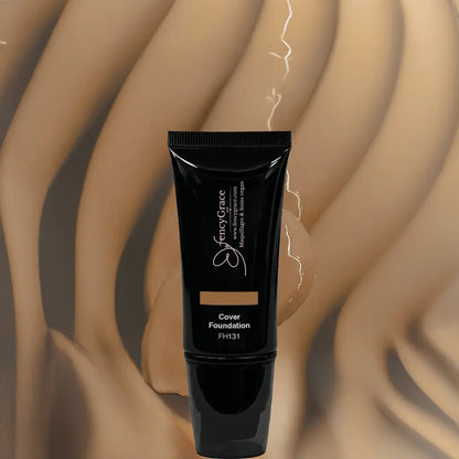 Fencygrace Vegan Betsa 131 full-coverage foundation for a flawless complexion, high-end makeup product in sleek packaging