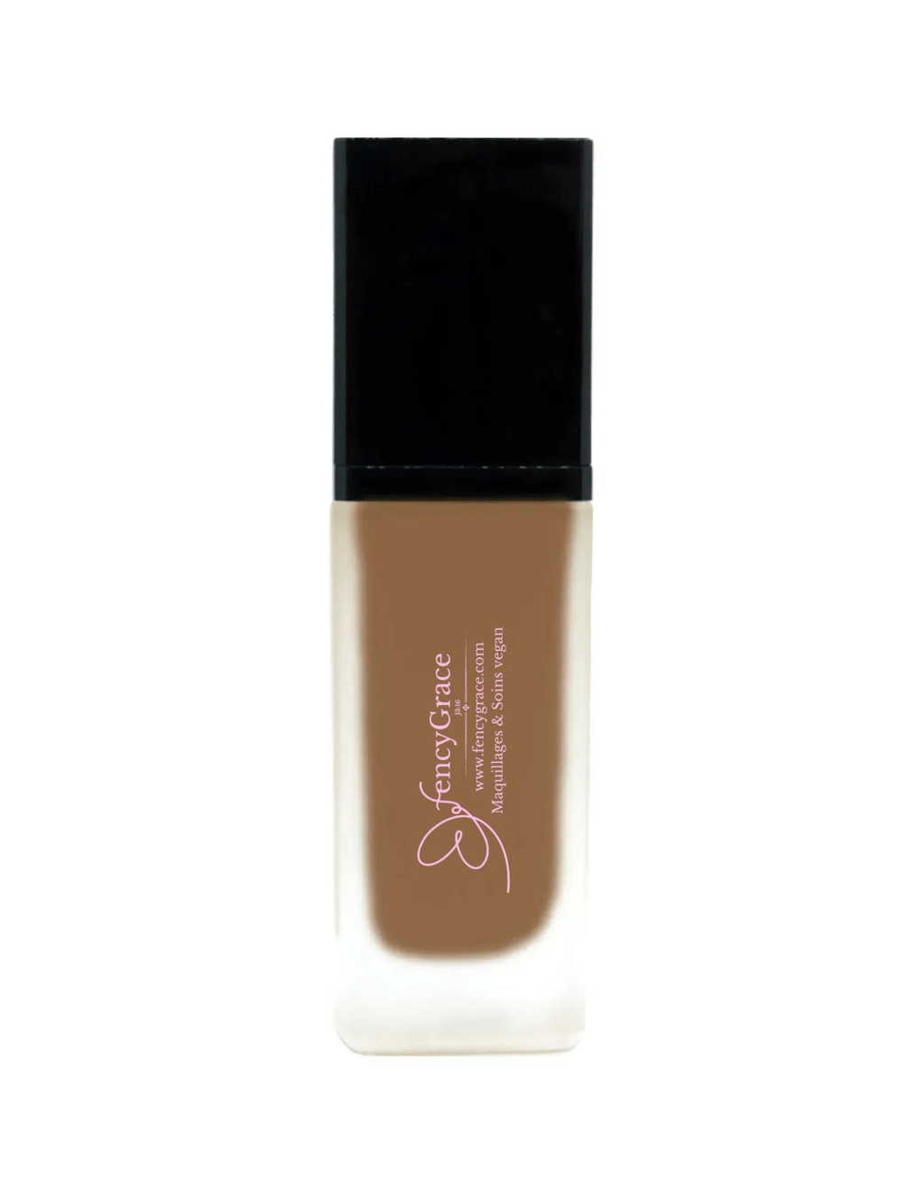 Fond de teint vegan hydratant FencyGrace - Brune 123 - couvrance naturelle -  fini lumineux - longue tenue - Shopthatapp.ca