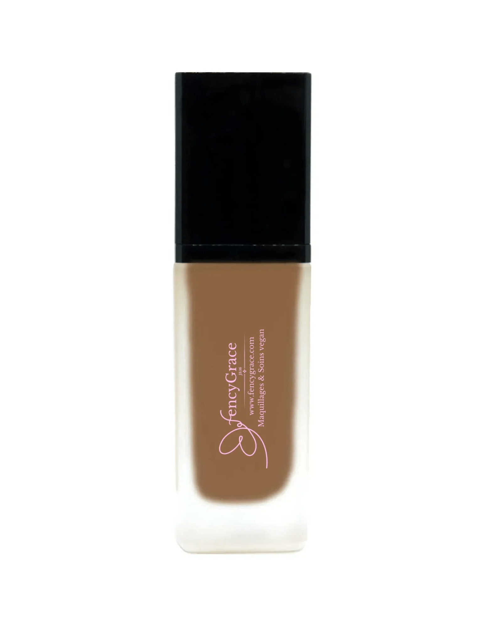 Fond de teint vegan hydratant FencyGrace - Brune 123 - couvrance naturelle -  fini lumineux - longue tenue - Shopthatapp.ca