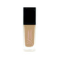 Vegan hydrating foundation by FencyGrace, high-end makeup product in a beige tube with a black cap, suitable for natural skin tone.