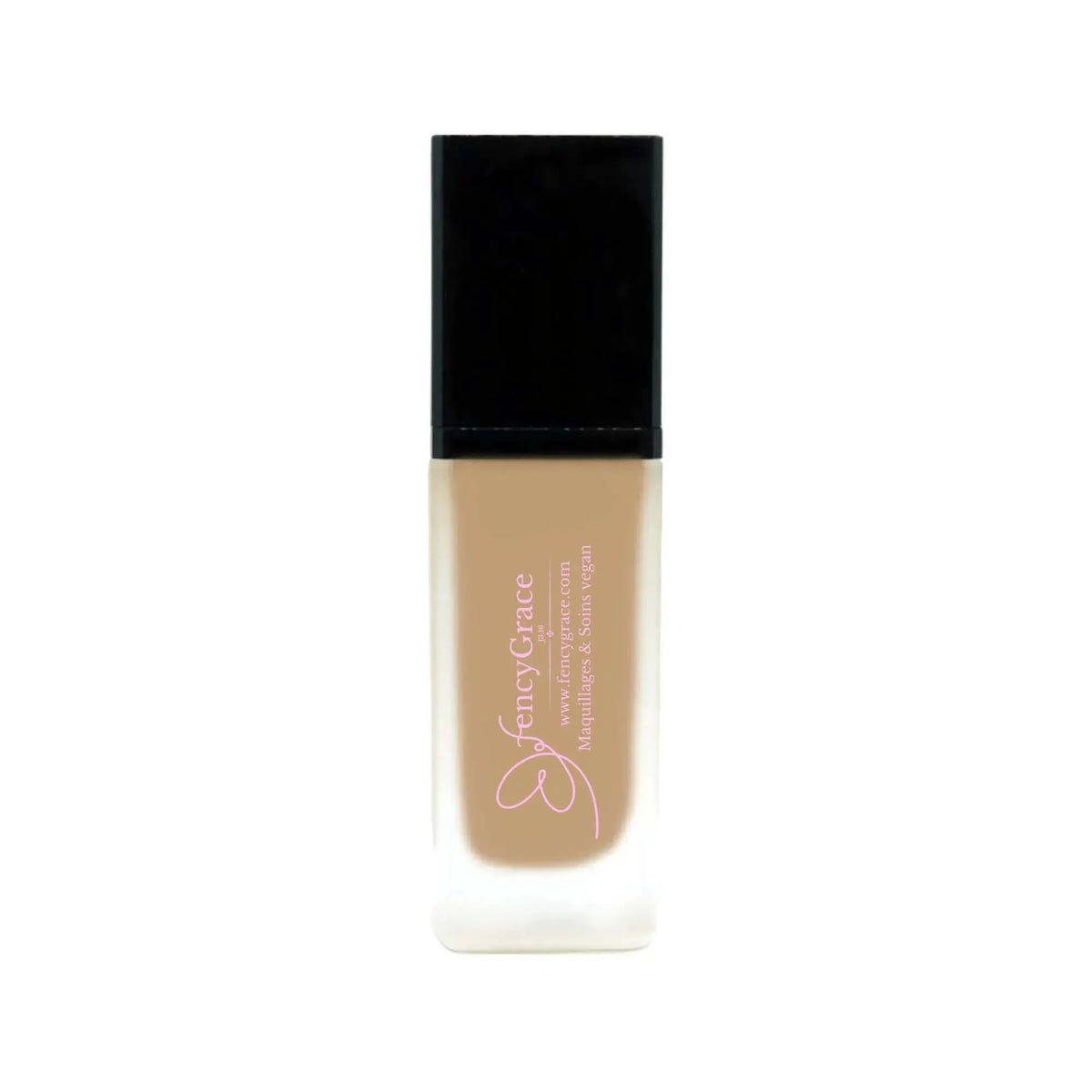 FencyGrace vegan hydrating foundation in shade Zoé 120 with natural coverage and luminous finish, long-lasting on skin.