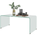 Sage Modern Glass Coffee Table with Safe Rounded Edges - Shopthatapp.ca