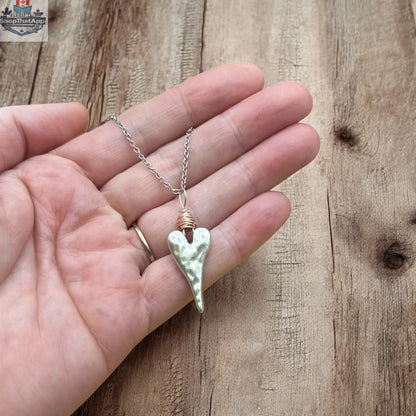 Wire Wrapped Heart Necklace - Shopthatapp.ca