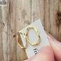 Twisted Circle Stud Earrings – Minimalist Hypoallergenic Studs - Shopthatapp.ca