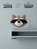 Sewing Patterns Cute Face Raccoon– Sew by Numbers Plush Pattern - Made in Canada - Www.Shopthatapp.ca