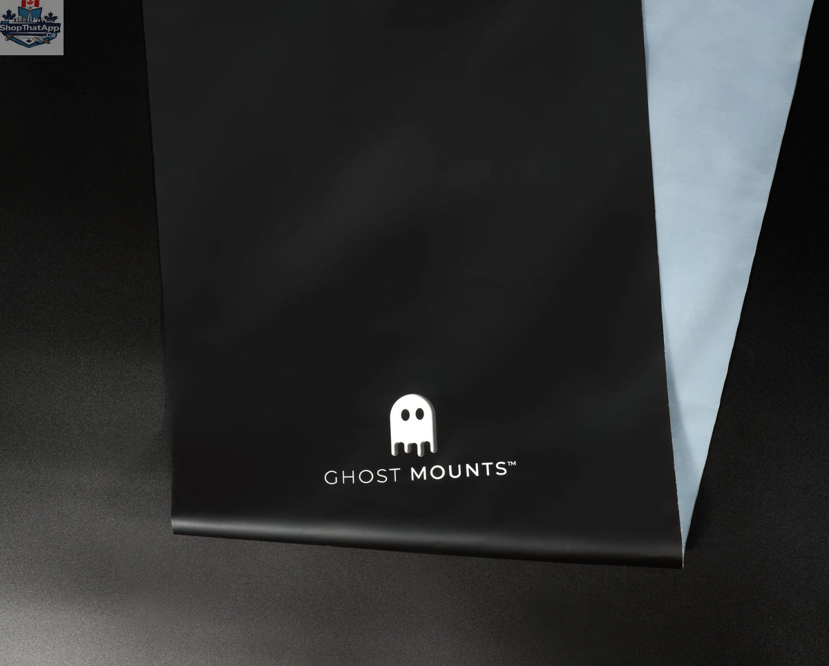 Set of five Ghost Mounts skateboard storage bags with sliders, designed for organized and protective skateboard storage.