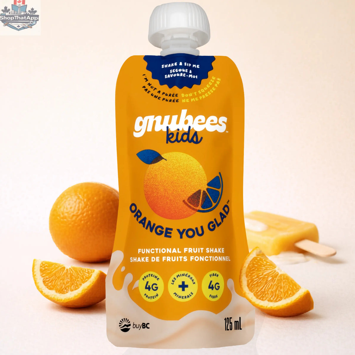 Gnubees Kids Rainbow Pack - Box with 12 pouches - Shopthatapp.ca