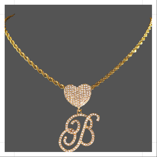 Gold Cursive Letter Pendant Necklace - Elevate Your Style with Timeless Elegance