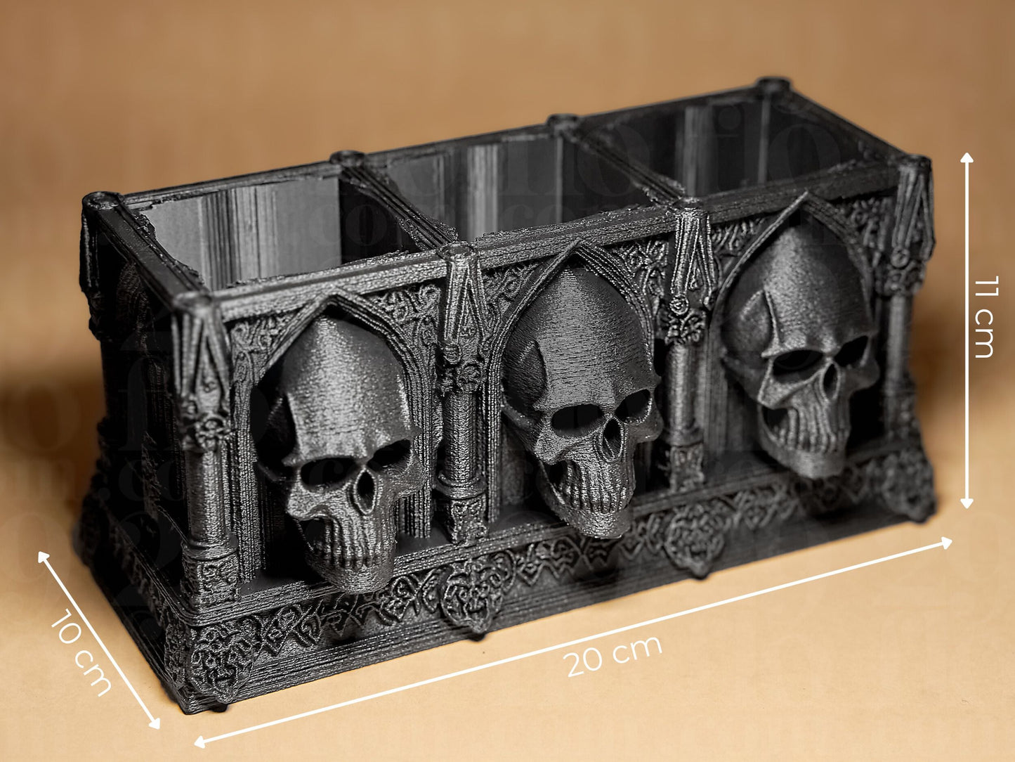 Skull Desk Organizer - Gothic Skull Series - Shopthatapp.ca