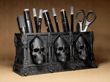 Skull Desk Organizer - Gothic Skull Series - Shopthatapp.ca