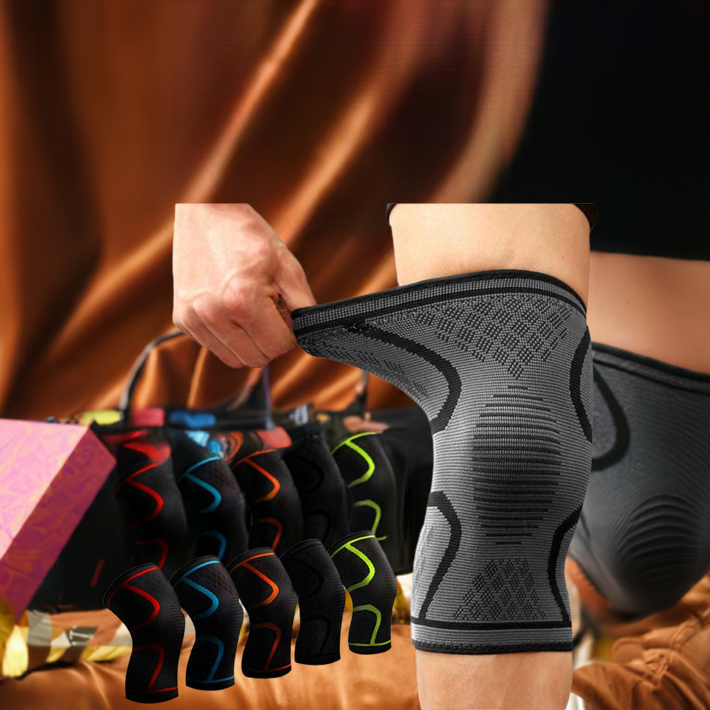 Fitness Knee Support Sleeve - 1PCS Elastic Nylon Compression Knee Pad Brace for Running, Cycling, Basketball, and Volleyball - Shopthatapp.ca