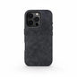 Grey Alcantara iPhone 16 case by Carbon Loom featuring a sleek, textured fabric design for stylish protection.