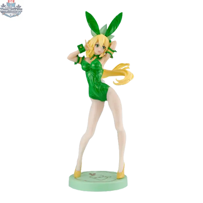 Anime figure of BiCute Bunnies Leafa Sylph in color version by Hawk Collectibles, showing detailed character design and vibrant colors.