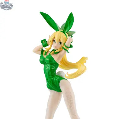 Anime figure of BiCute Bunnies Leafa Sylph in color, by Hawk Collectibles, showcasing the detailed character design and vibrant costume.